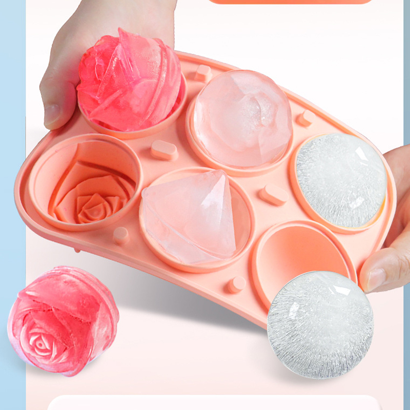 3D Rose Diamond Round Ice Cube - Coaster Mold Round 리뷰 및 가격
