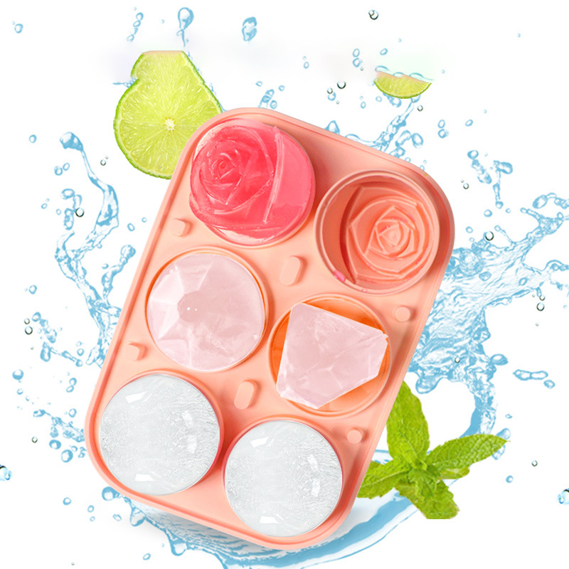 3D Rose Diamond Round Ice Cube - Coaster Mold Round 리뷰 및 가격
