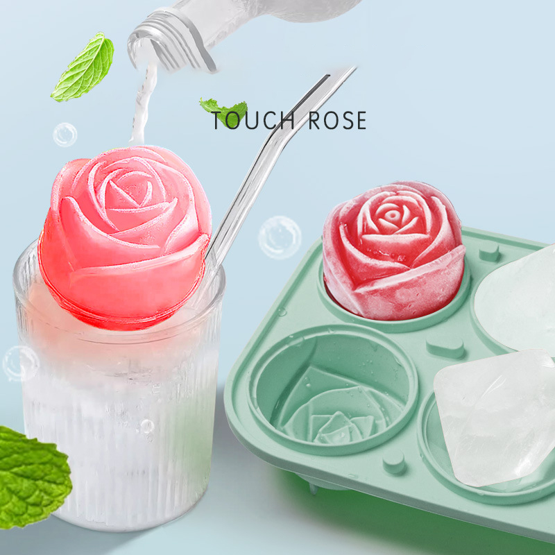 3D Rose Diamond Round Ice Cube - Coaster Mold Round 리뷰 및 가격