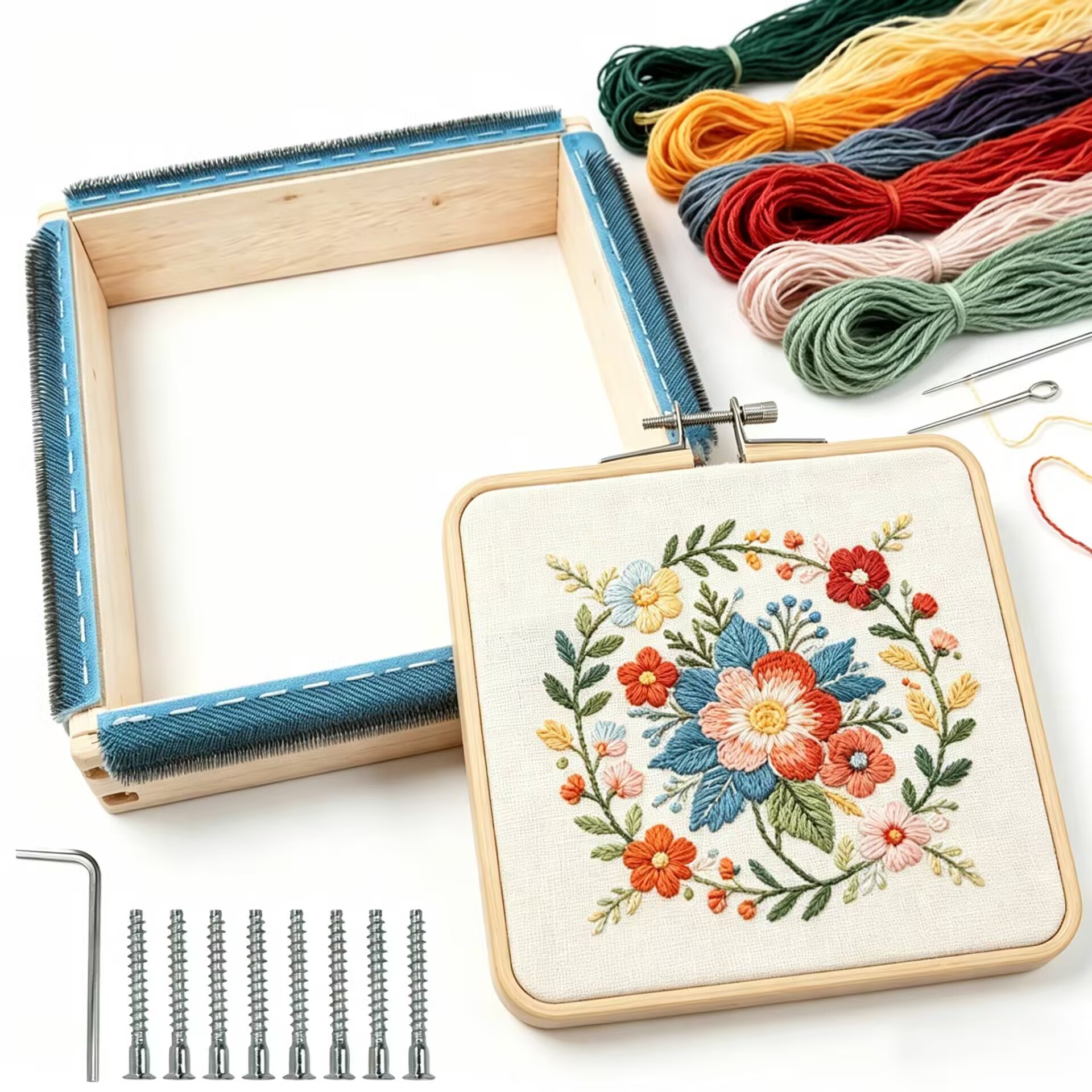 Punch Needle Frame Square Embr - Wood Ring Blank 리뷰 및 가격