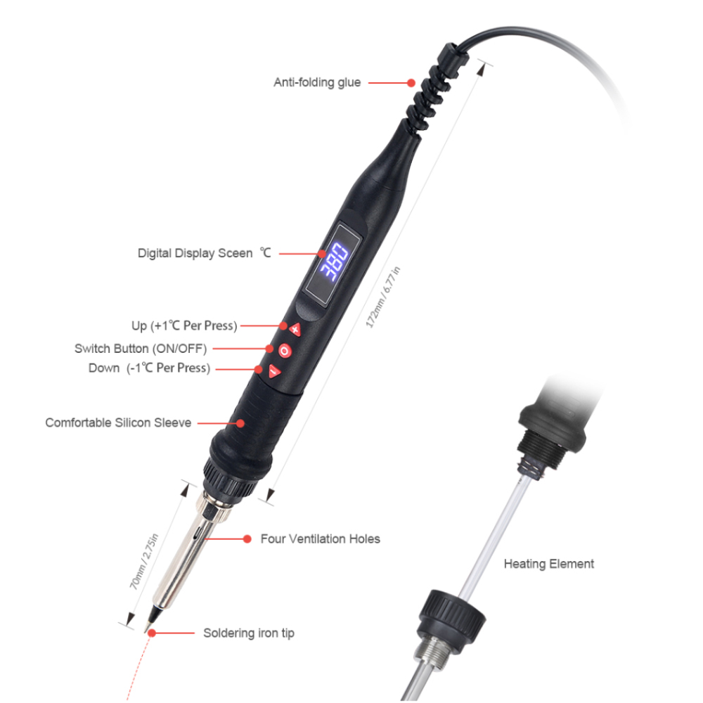 JCD 750W Micro Heat Gun Rework - Heat Gun Small 리뷰 및 가격