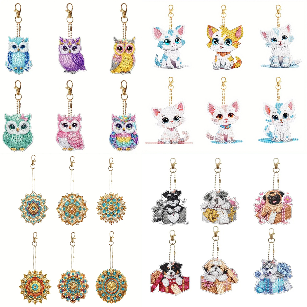 6-piece/set DIY Diamond Keycha - Resin Craft Supplies 리뷰 및 가격
