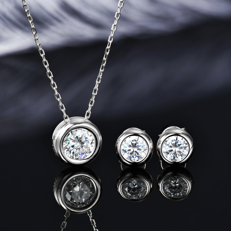 IOGOU 6.5mm 1ct Bezel Moissani - Bezels Set Pendant 리뷰 및 가격