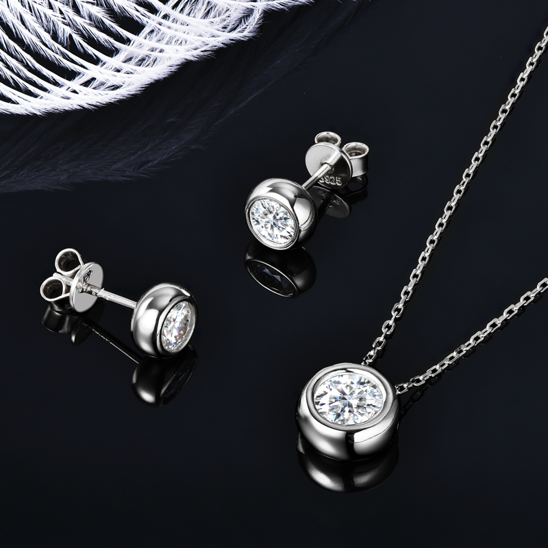 IOGOU 6.5mm 1ct Bezel Moissani - Bezels Set Pendant 리뷰 및 가격
