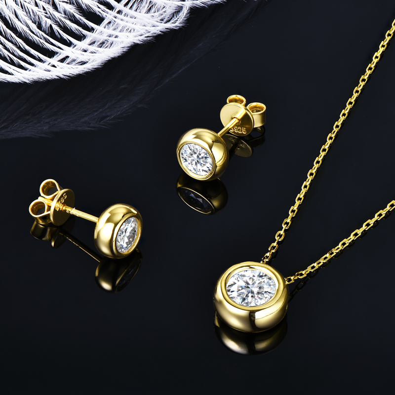 IOGOU 6.5mm 1ct Bezel Moissani - Bezels Set Pendant 리뷰 및 가격