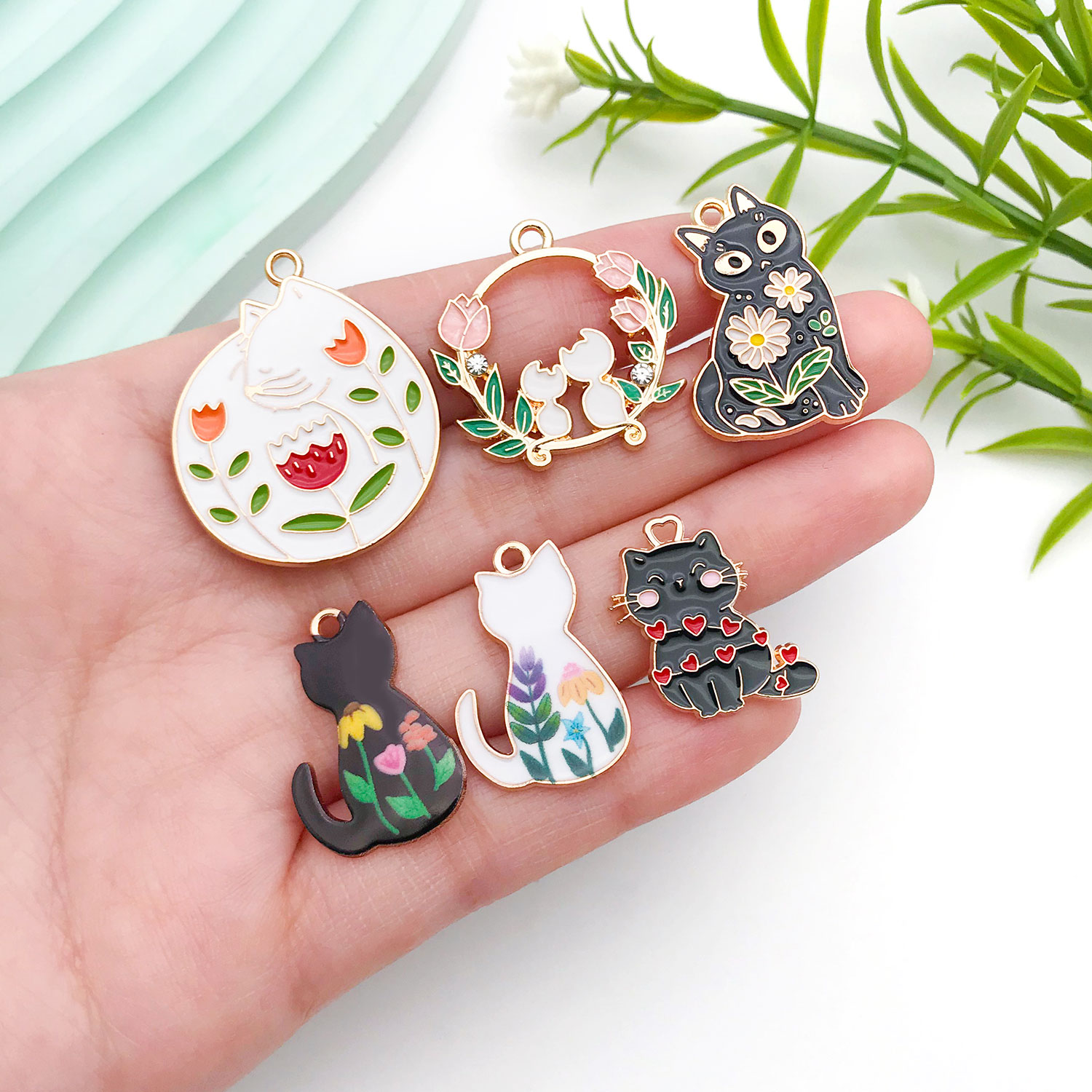 5/10pcs Resin Popular Cat Char - Resin Craft Material 리뷰 및 가격