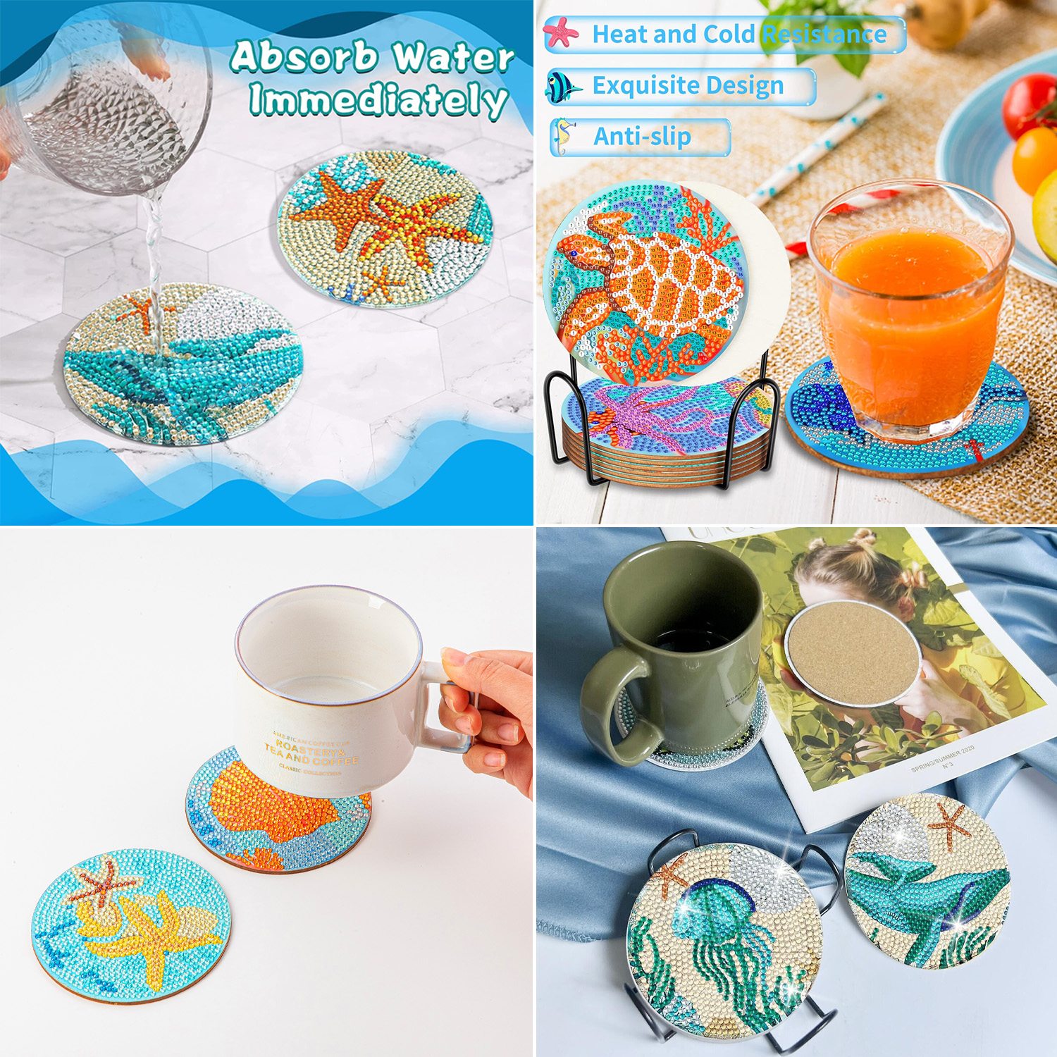 RUOPOTY 8pc/sets Diamond Paint - Resin Craft For Beginners 리뷰 및 가격
