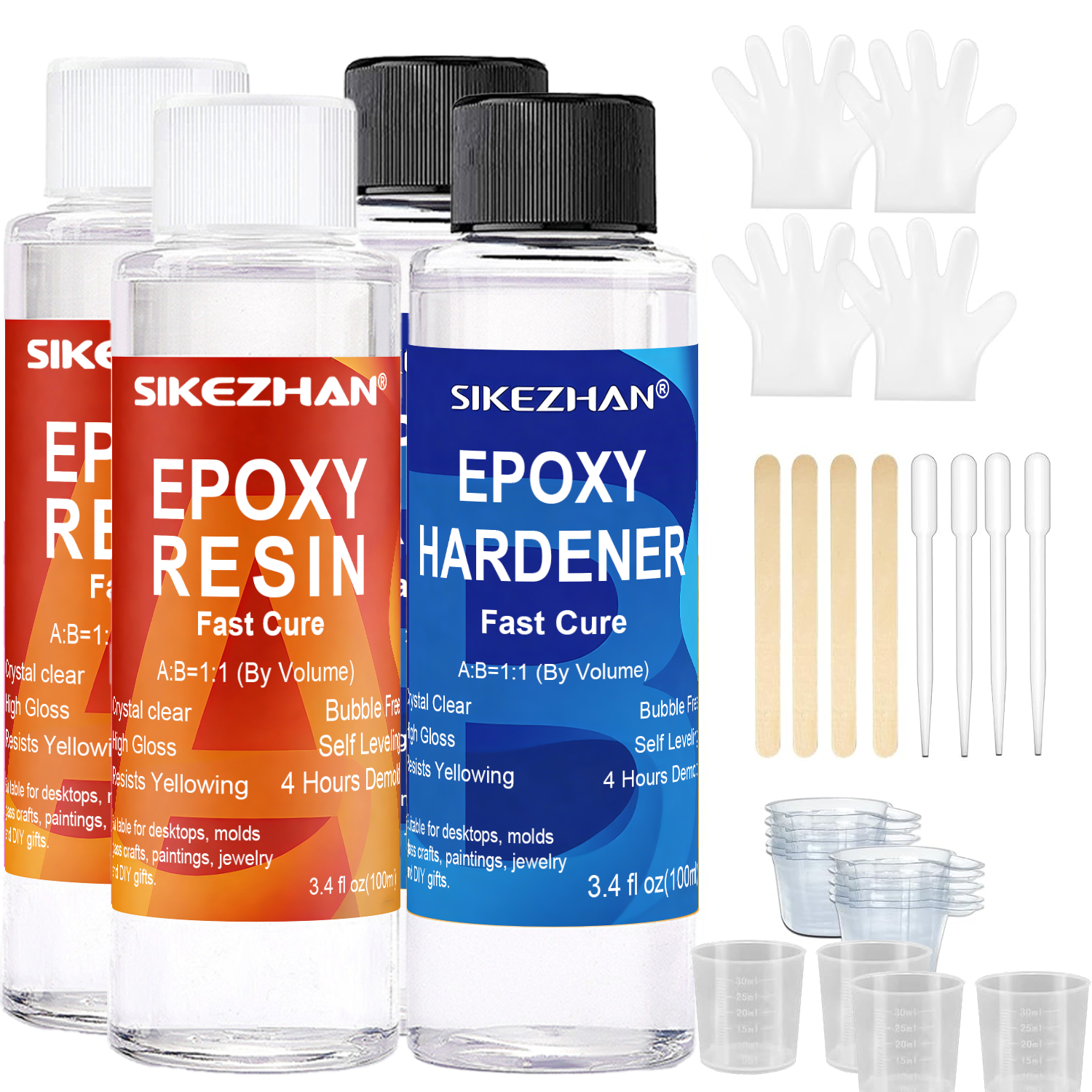 Clear Epoxy Resin AB Glue Hard - Resin Jewelry Kit 리뷰 및 가격