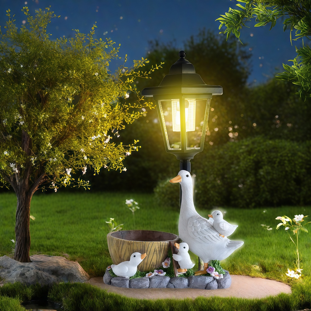 Solar Duck Night Light Garden  - Resin Craft Supplies 리뷰 및 가격