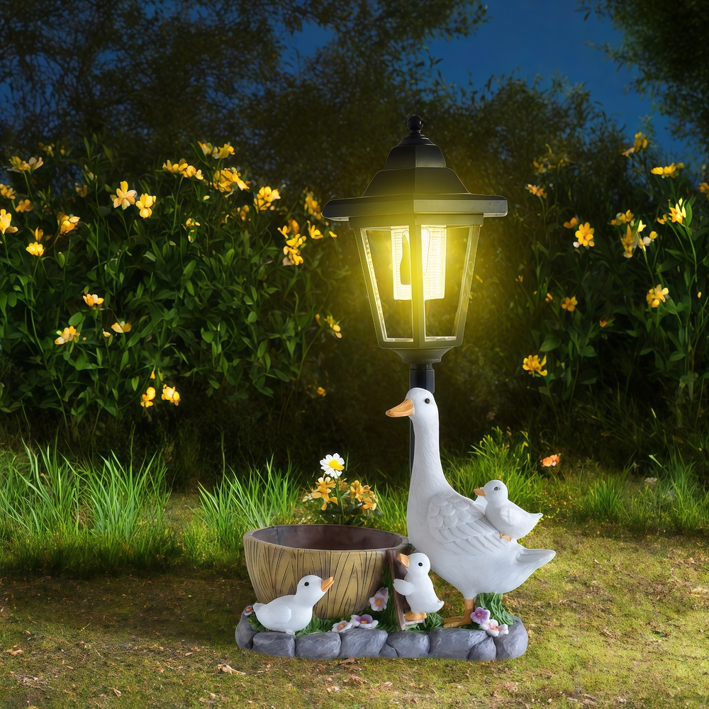 Solar Duck Night Light Garden  - Resin Craft Supplies 리뷰 및 가격