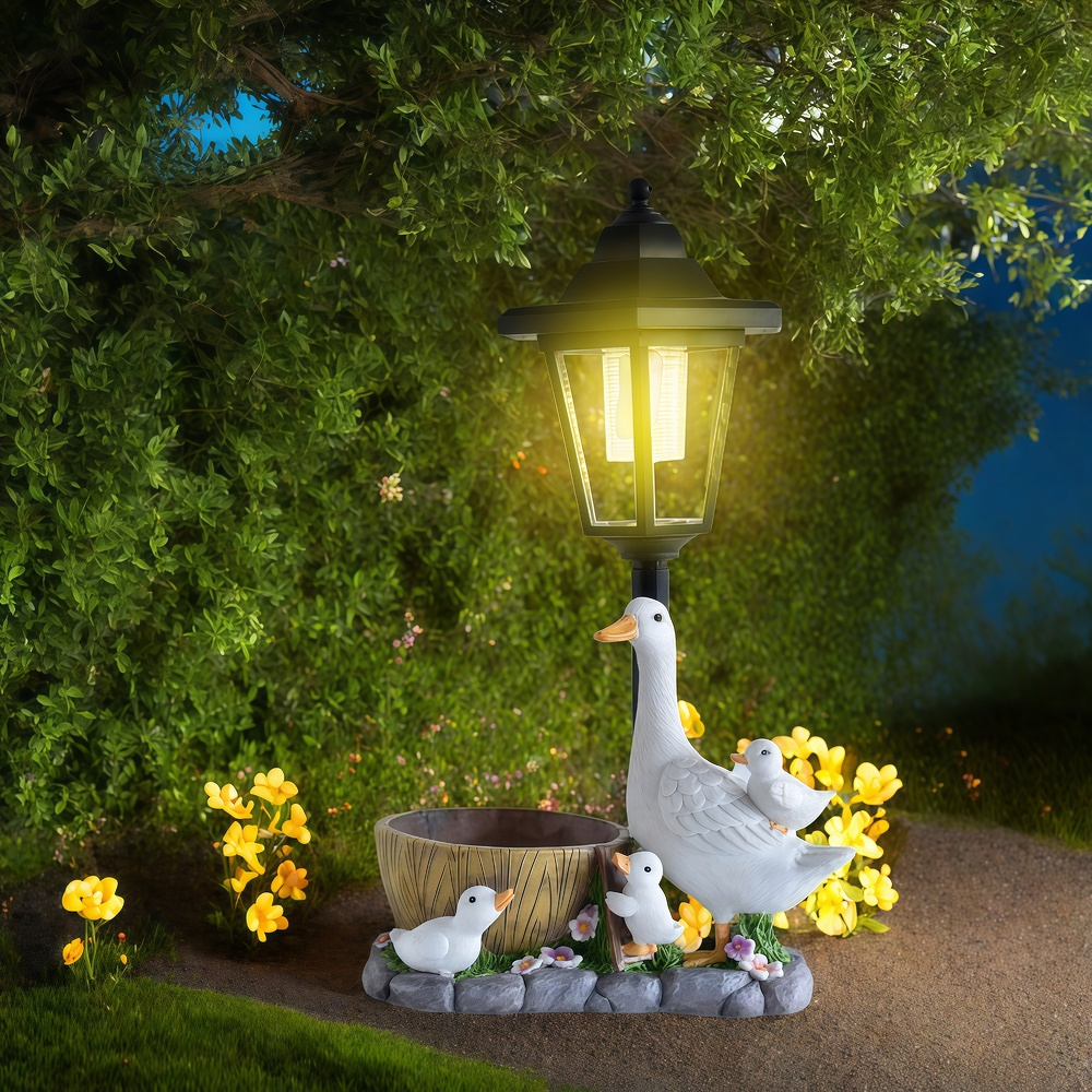 Solar Duck Night Light Garden  - Resin Craft Supplies 리뷰 및 가격