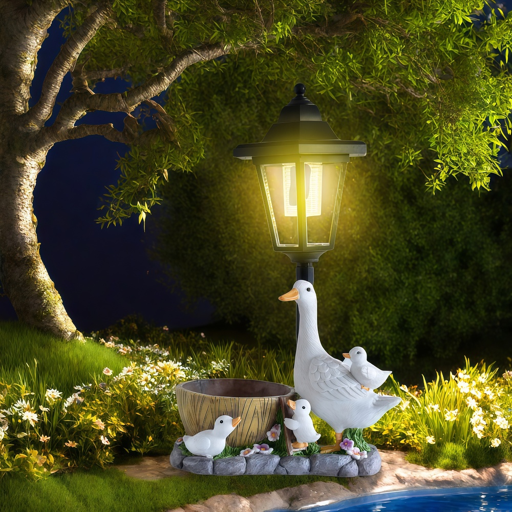 Solar Duck Night Light Garden  - Resin Craft Supplies 리뷰 및 가격