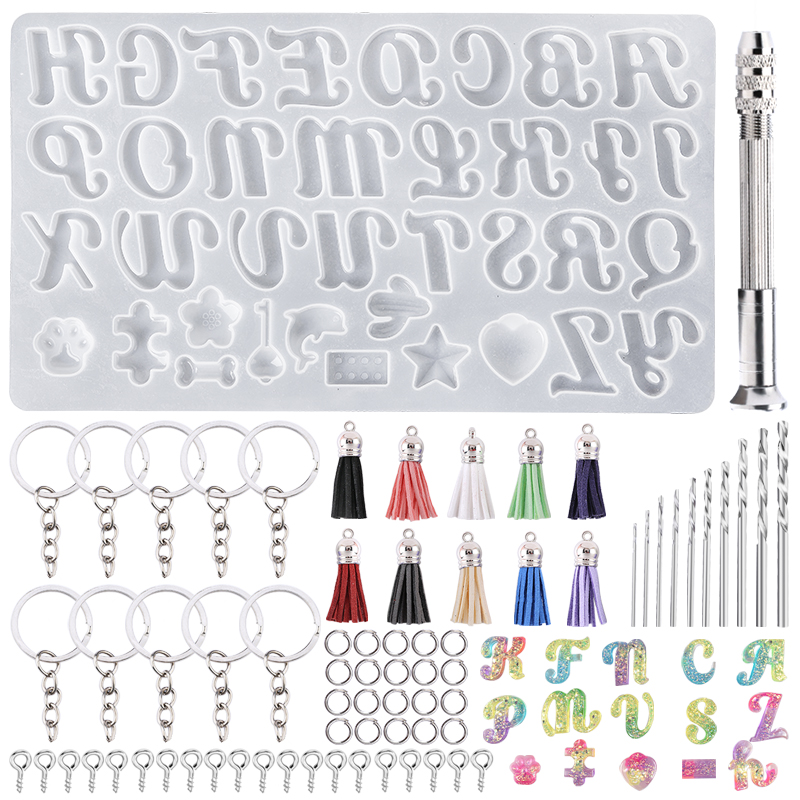 Alphabet Keychain Molds Alphab - Epoxy Uv Resin Kit 리뷰 및 가격