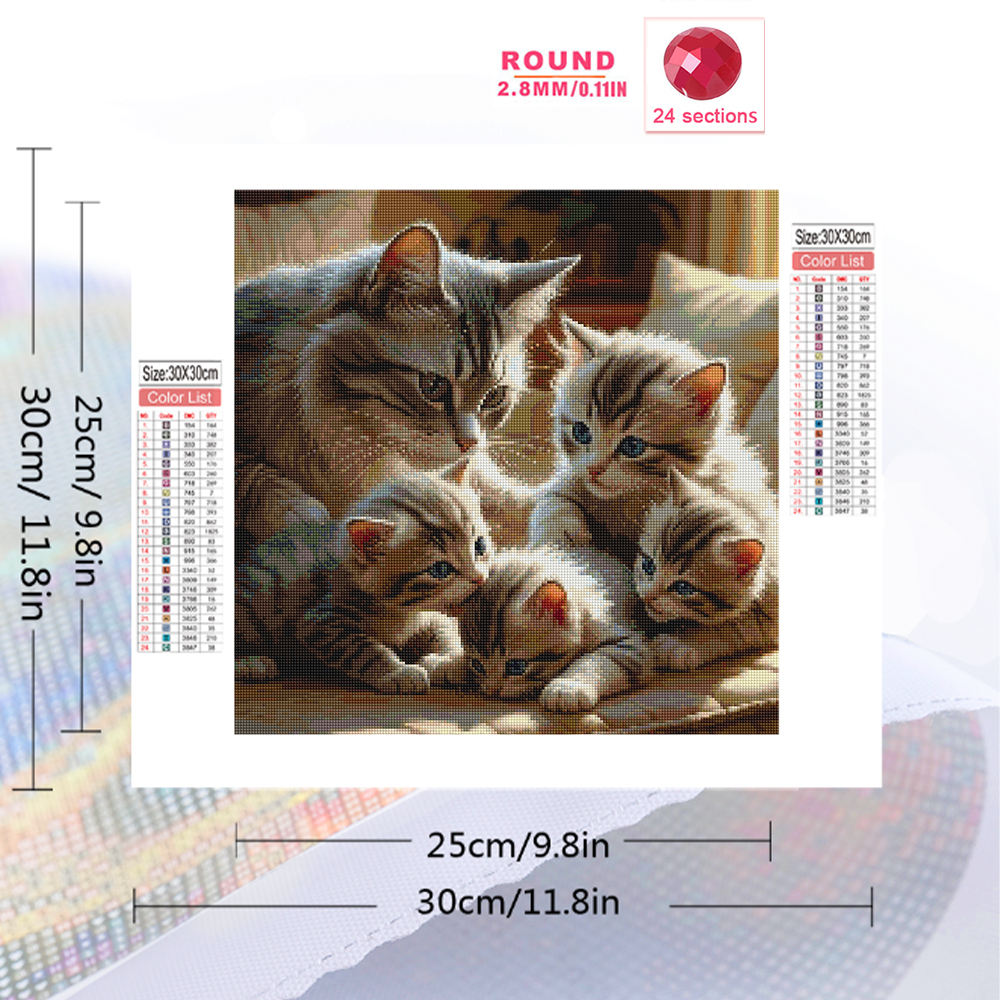 Momoart DIY Diamond Mosaic Cat - Resin Craft For Beginners 리뷰 및 가격