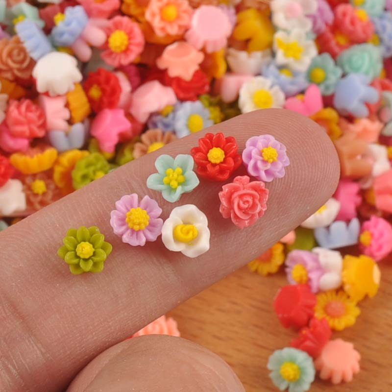 100PCs 6mm Mixed Mini Flatback - Resin Crafts 리뷰 및 가격