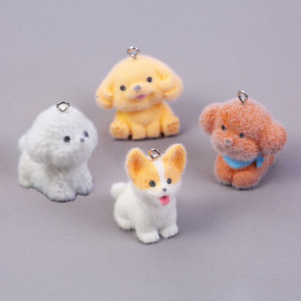 10pcs Flocking Puppy Dog Resin - Resin Craft Projects 리뷰 및 가격