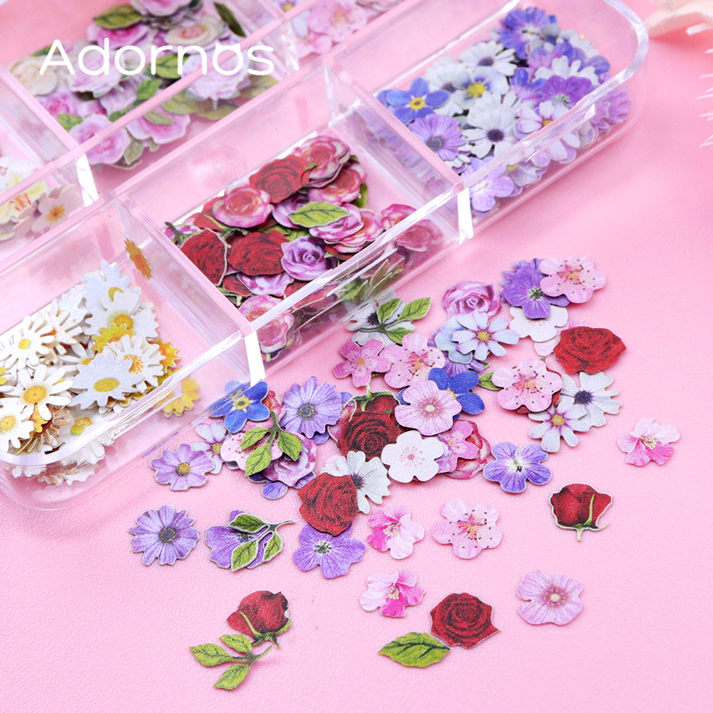 6 Grids Flowers Wood Pulp Chip - Flower Preservation Resin 리뷰 및 가격