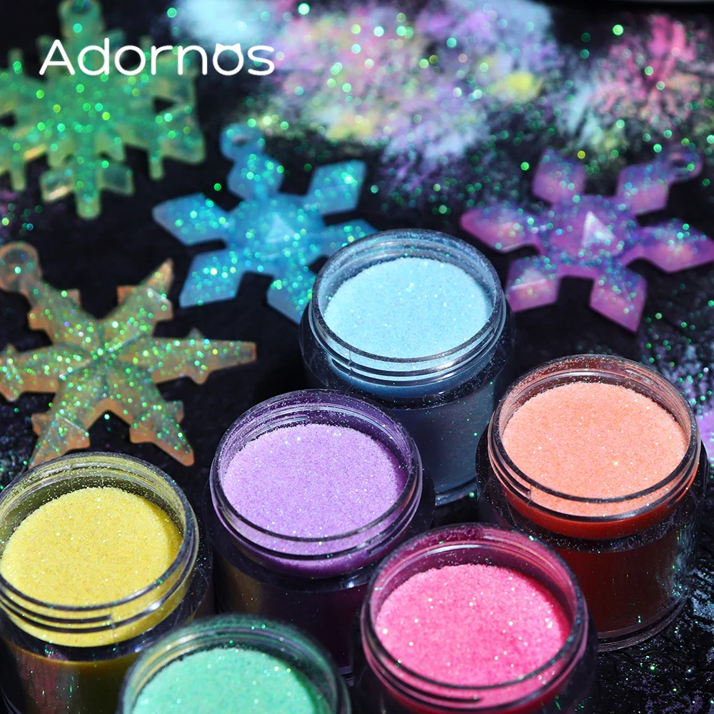 Iridescent Glitter Sugar Powde - Resin Pigment Set 리뷰 및 가격
