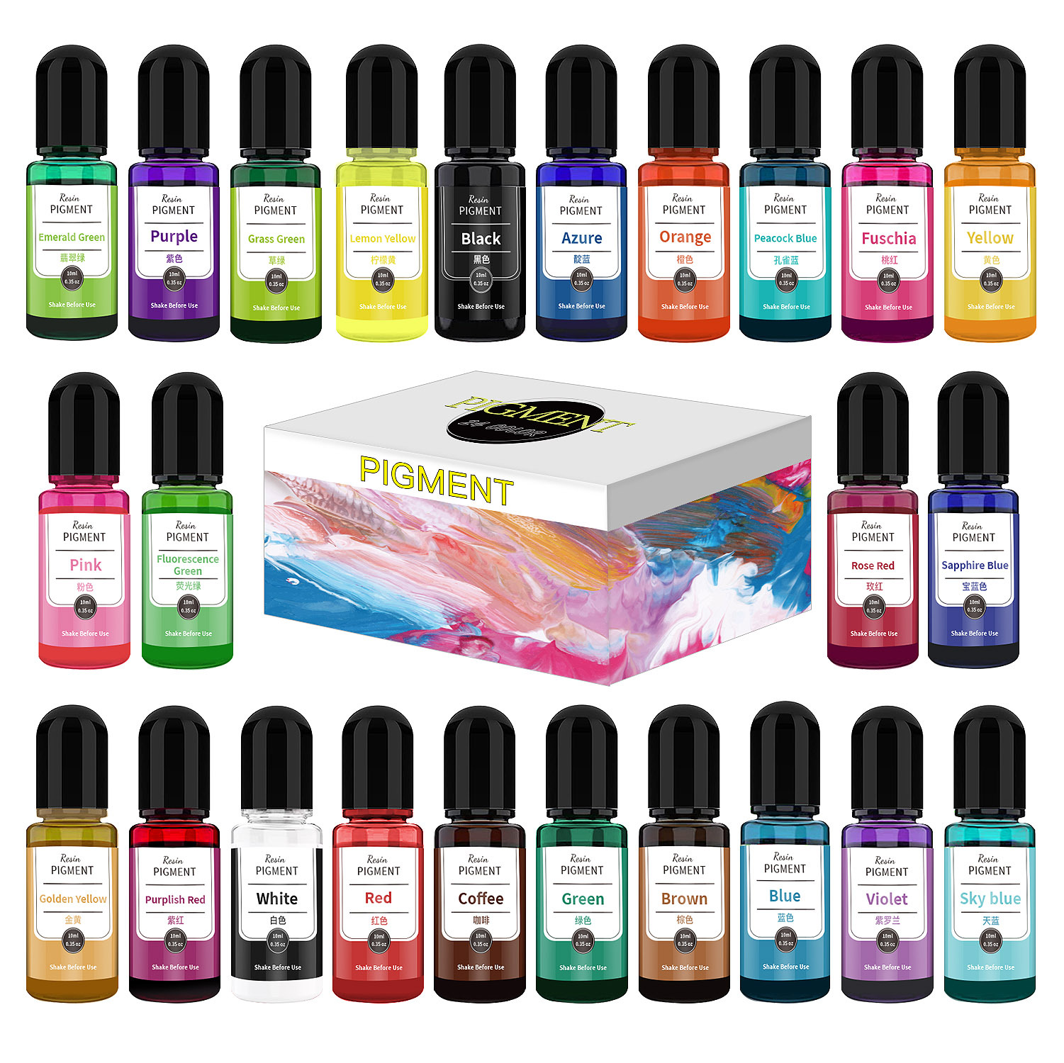 24/30 Colors Set 10ml Epoxy Re - Resin Dye Alcohol 리뷰 및 가격