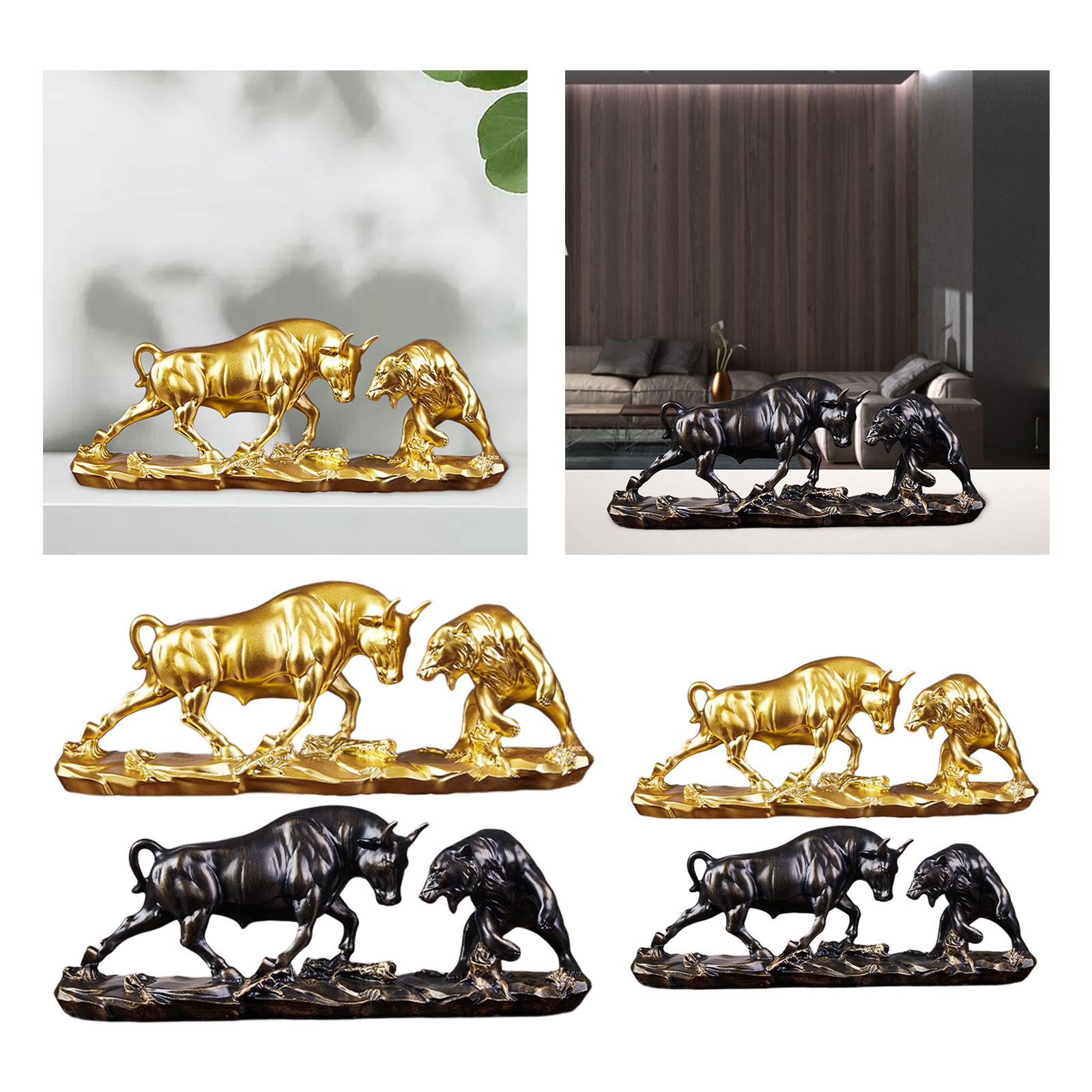 Bull and Bear Fight Figurine L - Resin Crafts 리뷰 및 가격