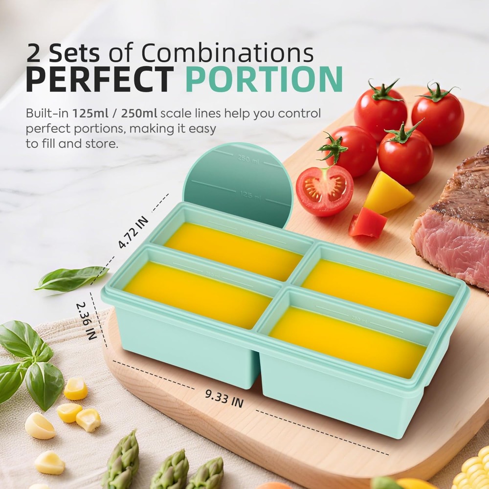 Silicone Freezer Trays with Li - Silicone Mold Tray 리뷰 및 가격