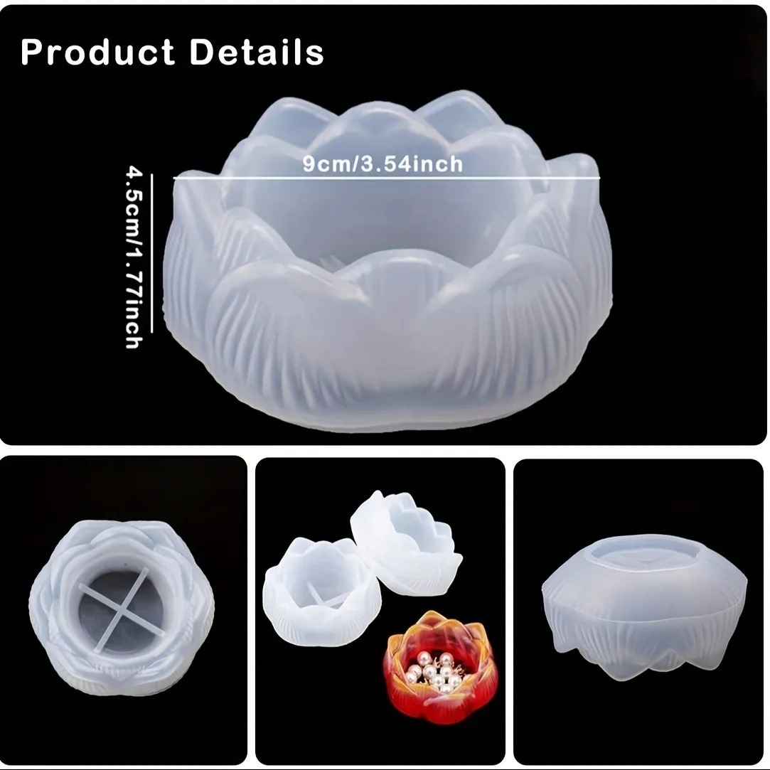 1pc DIY Lotus Flower Silicone  - Flower Preservation Resin 리뷰 및 가격