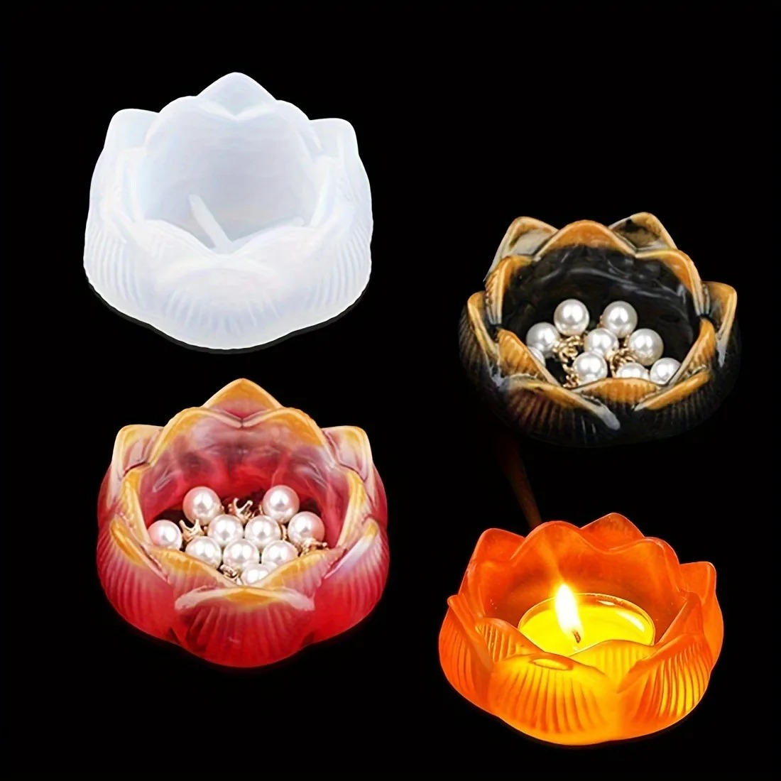 1pc DIY Lotus Flower Silicone  - Flower Preservation Resin 리뷰 및 가격