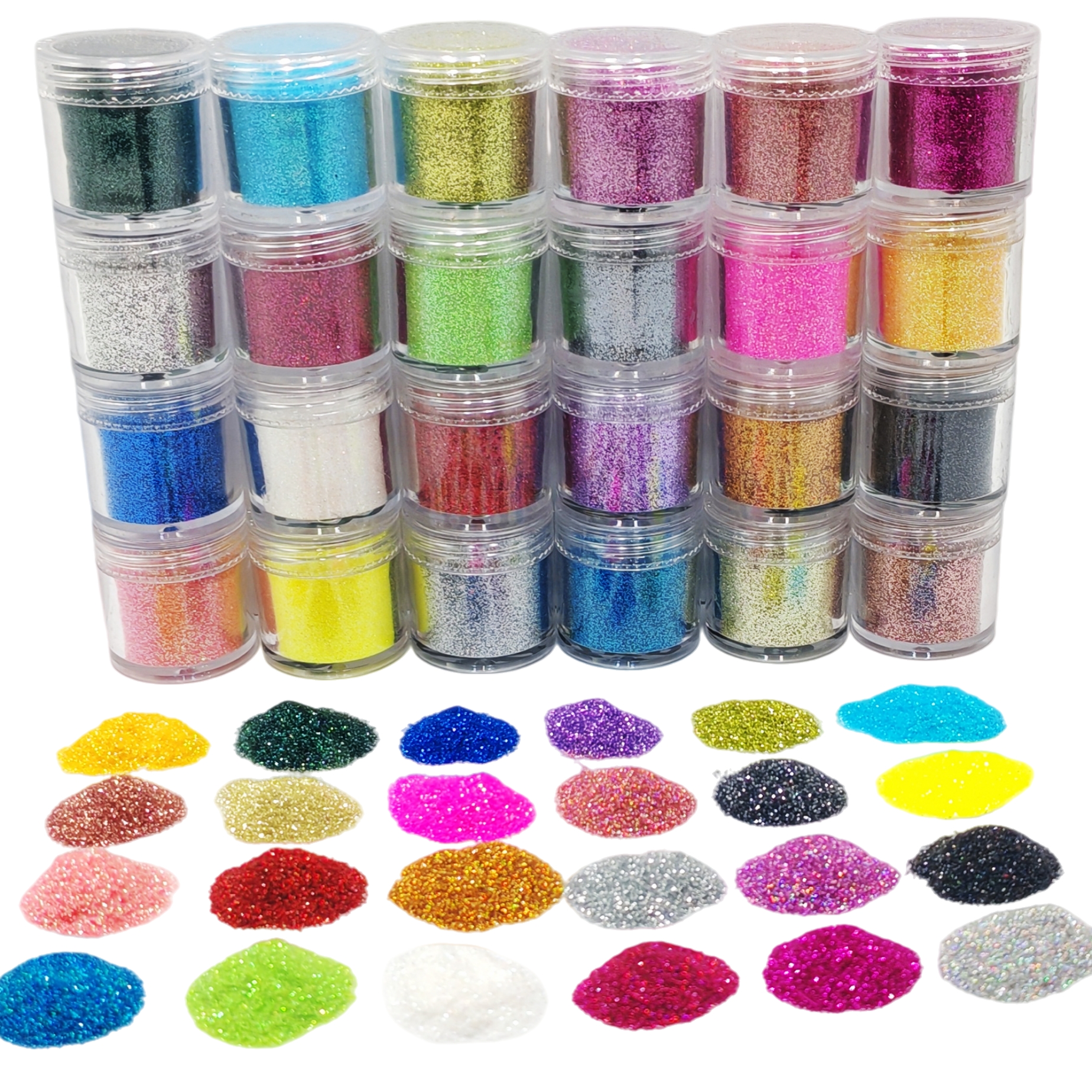 24-Color Cosmetic Iridescent H - Resin Glitter Pack 리뷰 및 가격