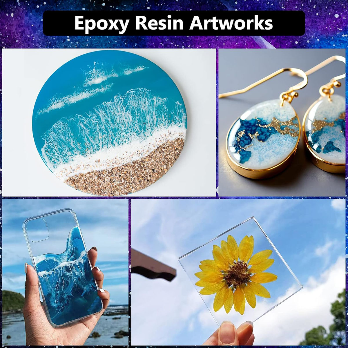 1000ml Crystal Clear Epoxy Res - Resin Jewelry Kit 리뷰 및 가격