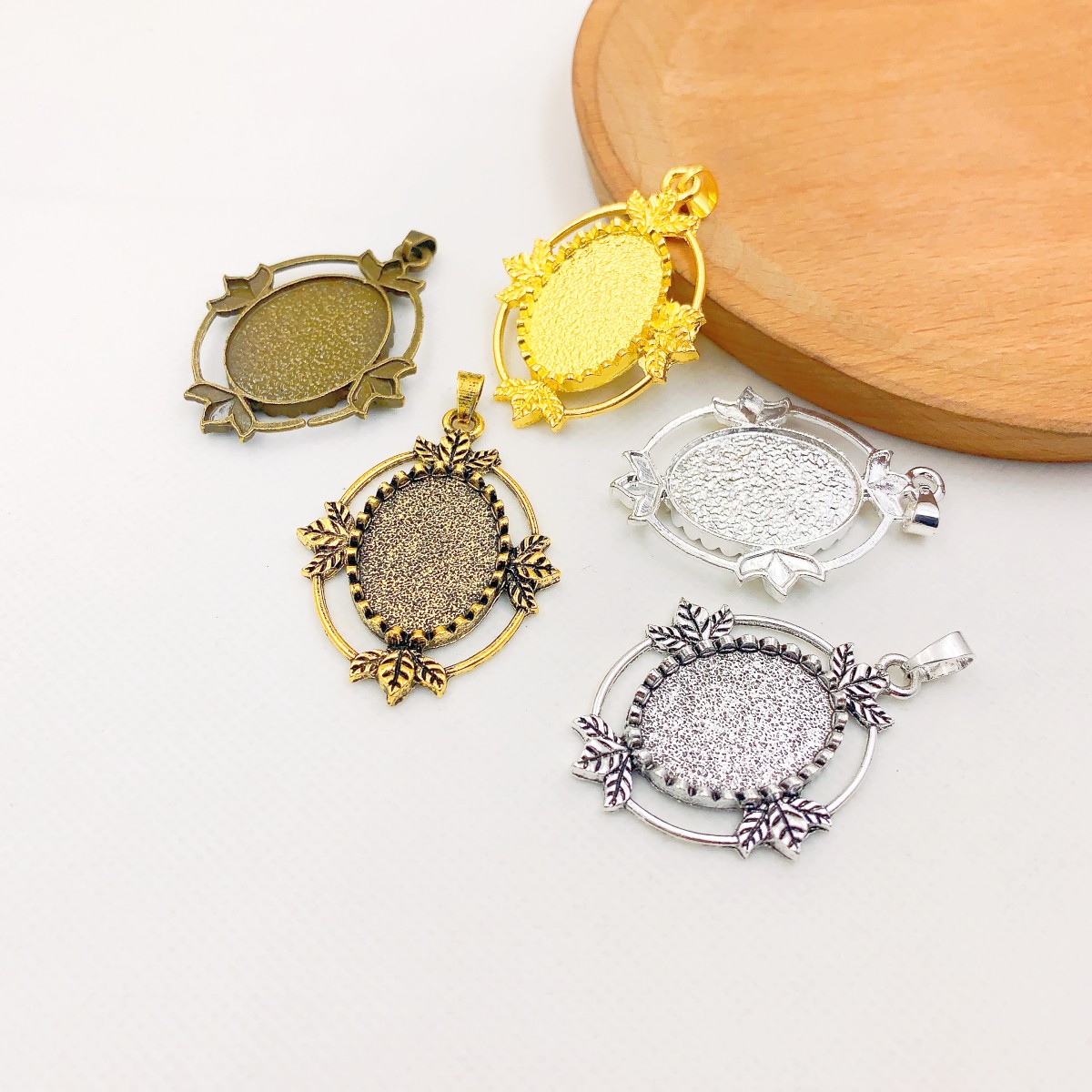 Onebeading Fit 18x25mm Oval Ca - Bezels Set Pendant 리뷰 및 가격