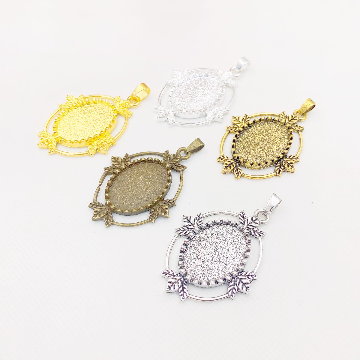 Onebeading Fit 18x25mm Oval Ca - Bezels Set Pendant 리뷰 및 가격