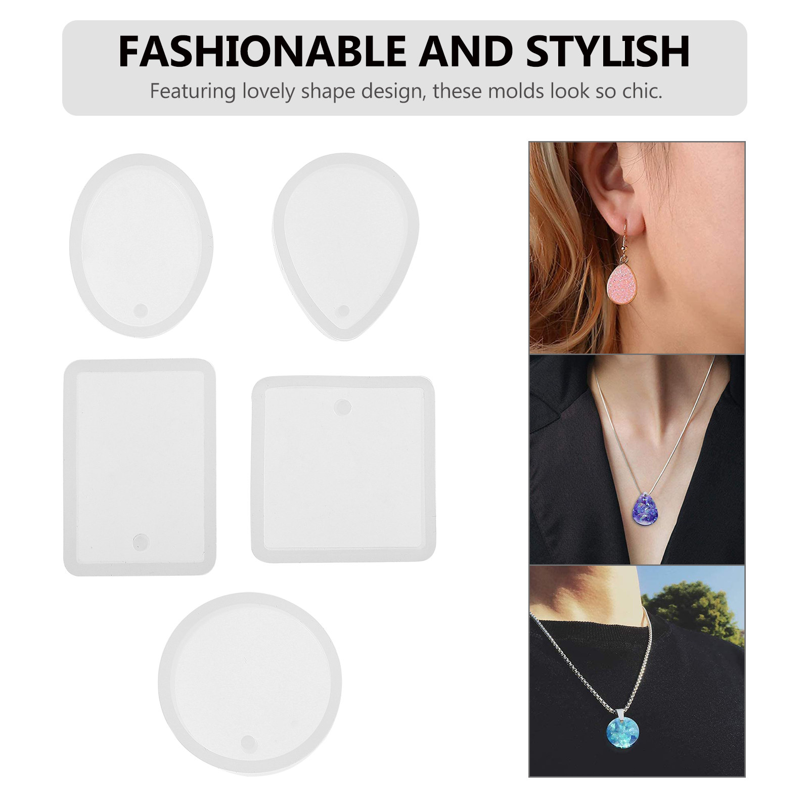 10pcs Pendant Mold Set Silicon - Resin Crafts Diy 리뷰 및 가격