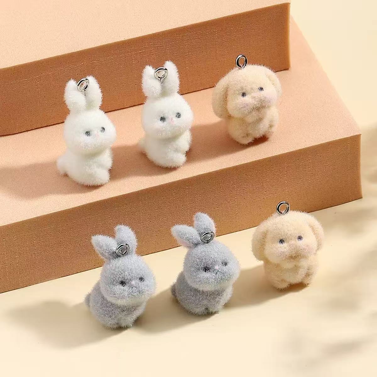 10pcs Flocking Little Rabbit R - Resin Craft Projects 리뷰 및 가격