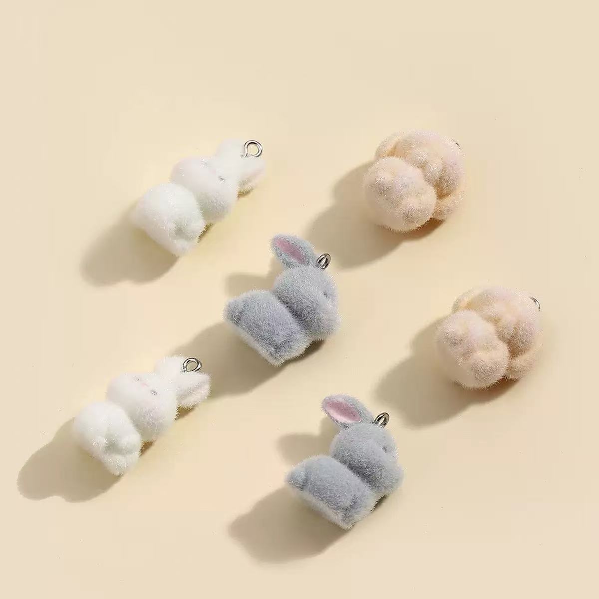 10pcs Flocking Little Rabbit R - Resin Craft Projects 리뷰 및 가격