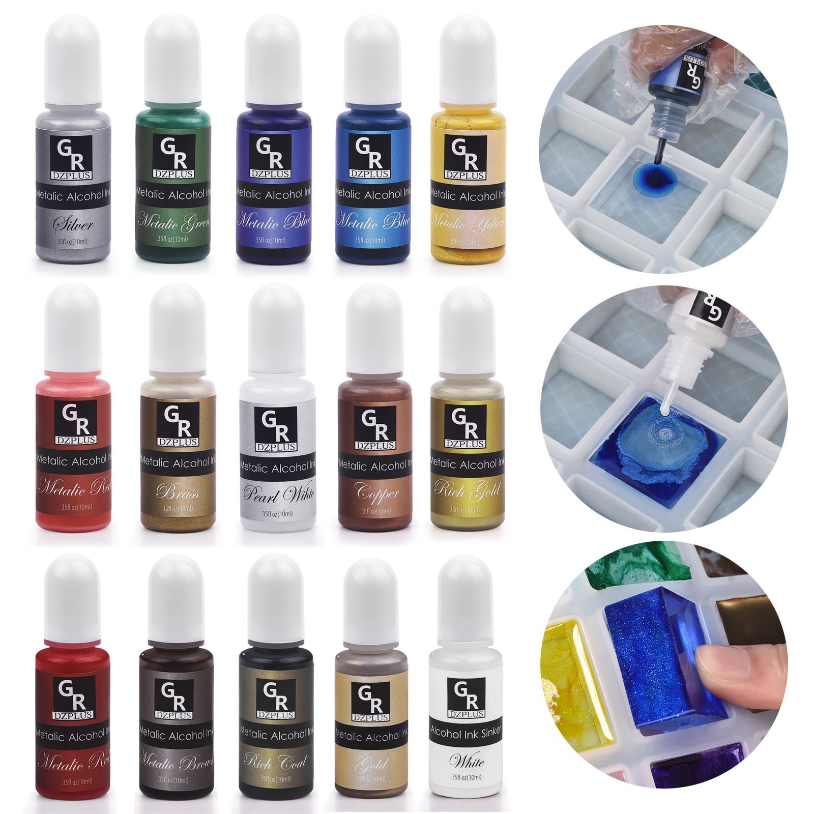 1 Set Resin Pigment Kit Art In - Resin Dye Alcohol 리뷰 및 가격
