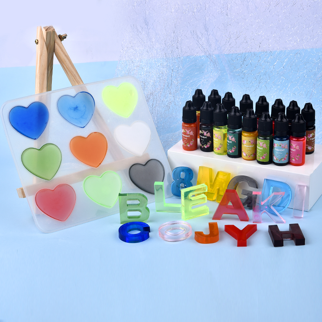 1 Set Resin Pigment Kit Art In - Resin Dye Alcohol 리뷰 및 가격