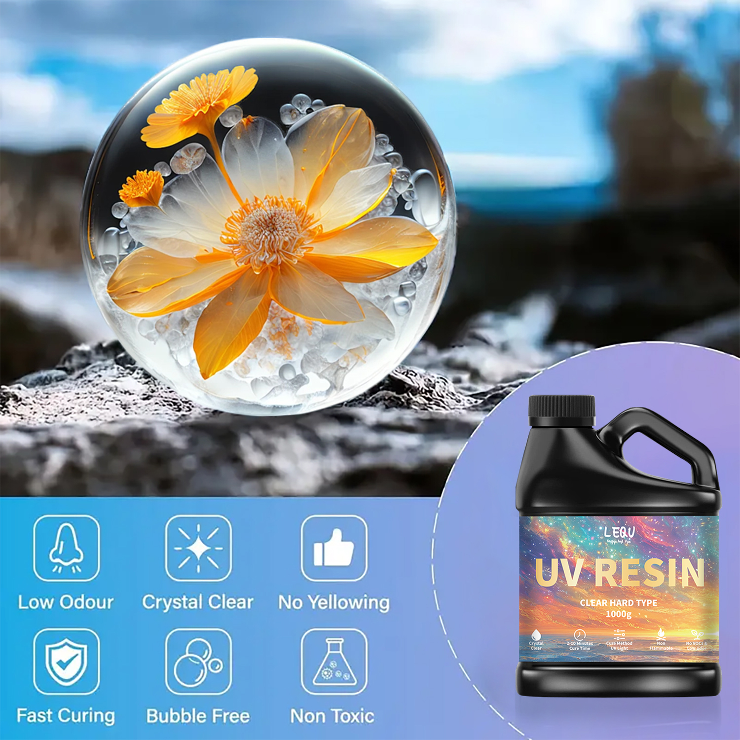 100/200/500/1000g UV Epoxy Res - Epoxy Uv Resin Kit 리뷰 및 가격