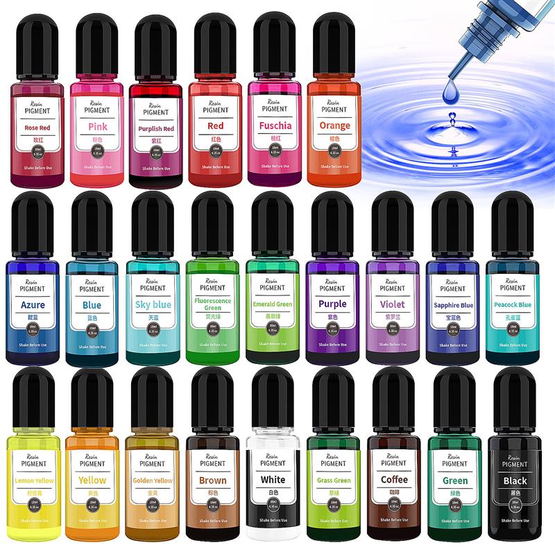24 Color Art Ink Alcohol Resin - Resin Dye Alcohol 리뷰 및 가격