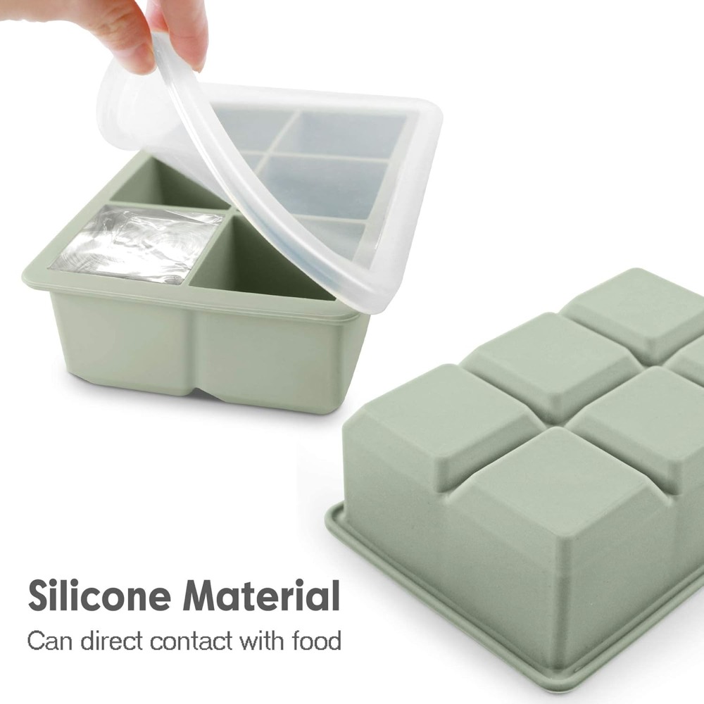 Large Silicone Ice Cube Trays  - Silicone Mold Tray 리뷰 및 가격