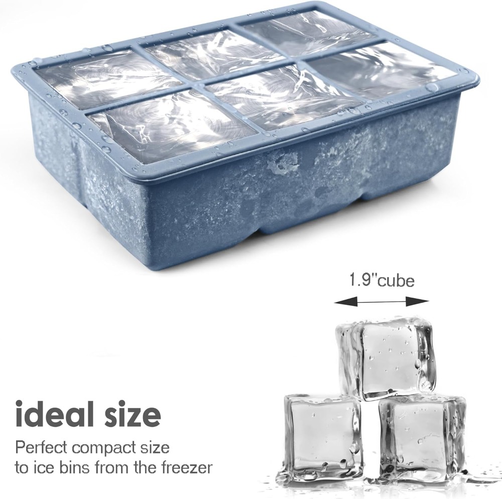 Large Silicone Ice Cube Trays  - Silicone Mold Tray 리뷰 및 가격