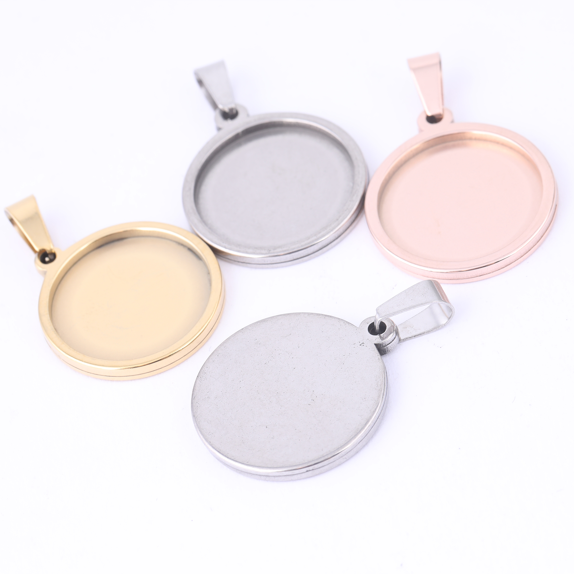 5pcs Stainless Steel 16mm 18mm - Bezels Set Pendant 리뷰 및 가격