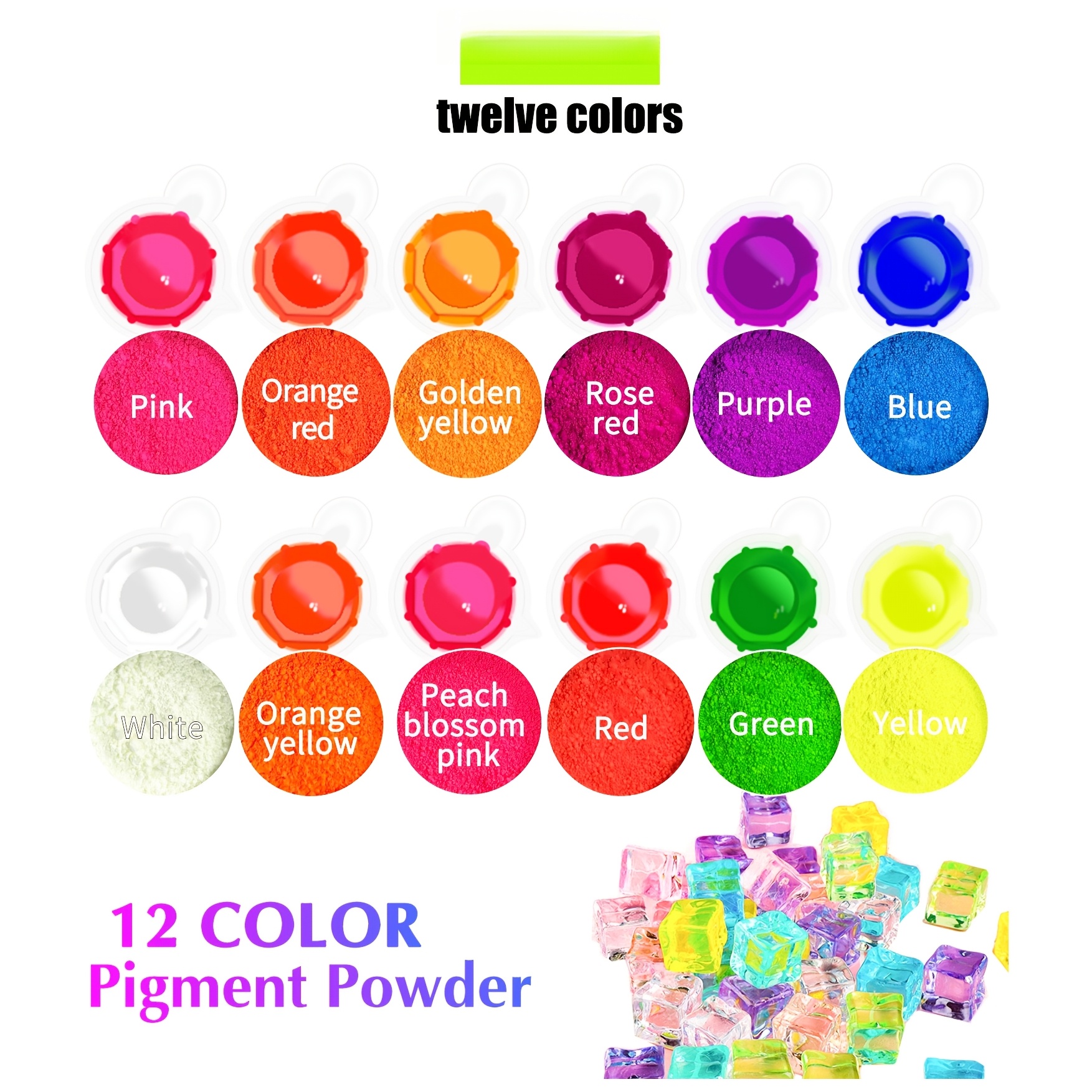 Fluorescent Powder/Neon Resin  - Resin Pigment Set 리뷰 및 가격